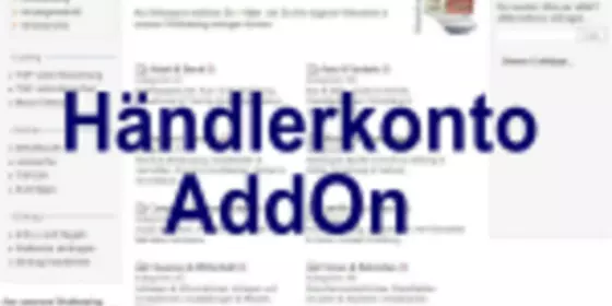 Händlerkonto AddOn ansehen