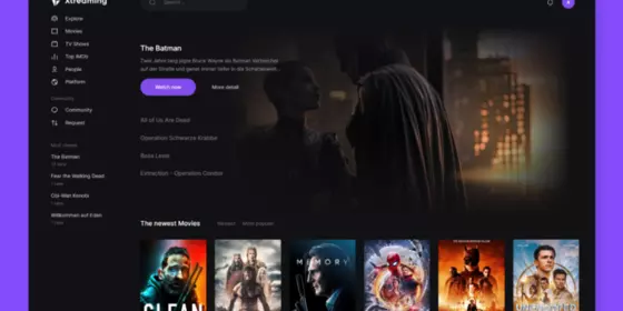 Xtreaming - Movie and TV Show Streaming Platform ansehen