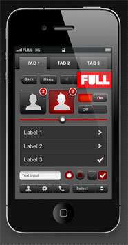 A free set of mobile UI design elements