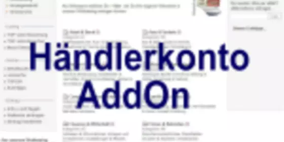 Look at Händlerkonto AddOn