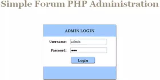 Look at Simple Forum PHP