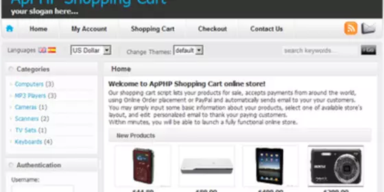 Look at ApPHP Shopping Cart