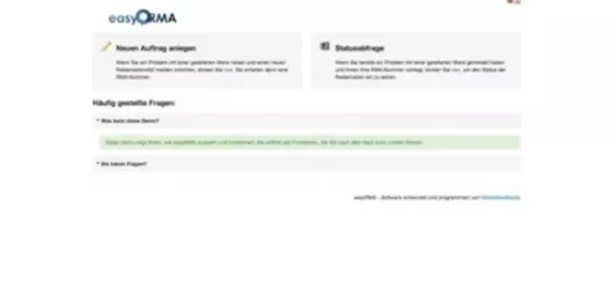 Look at easyRMA - Reklamationen & Retouren Management Software