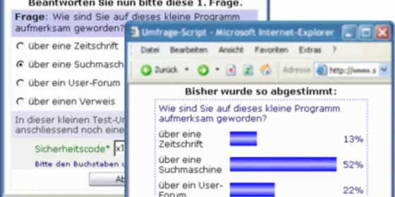 Look at Umfrage-Script - Abstimmen auf Ihrer Webseite