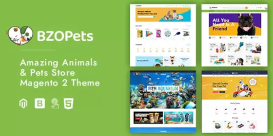 Look at BZOPETS - ECOMMERCE ANIMALS & PETS STORE MAGENTO 2 THEME