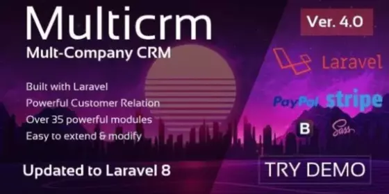Look at MULTICRM - MULTIPURPOSE LARAVEL CRM 4.0