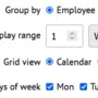 Schedule view configuration