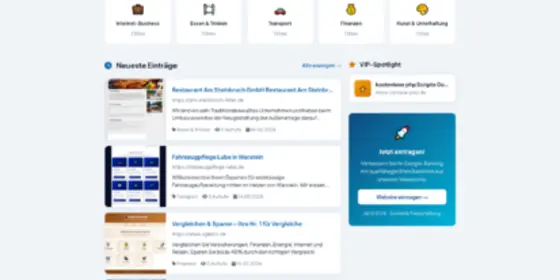 Look at Webverzeichnis &ndash; Websitescrawl German